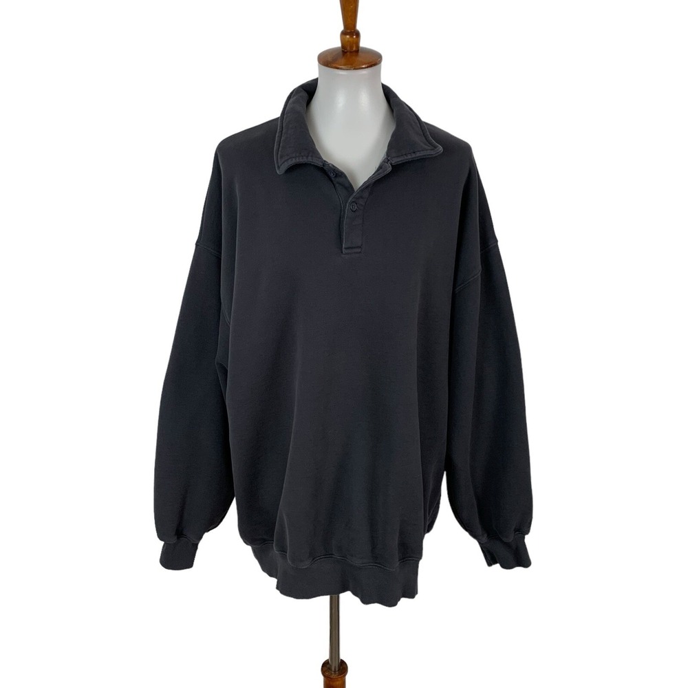 TNA CozyAF Women's Sweater 3 Gray Lounge Sweatshirt Oversized Cozy‎